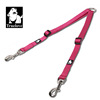 Cross -border hot truelove dog double head traction rope outdoor walking dog nylon diving reflective traction band