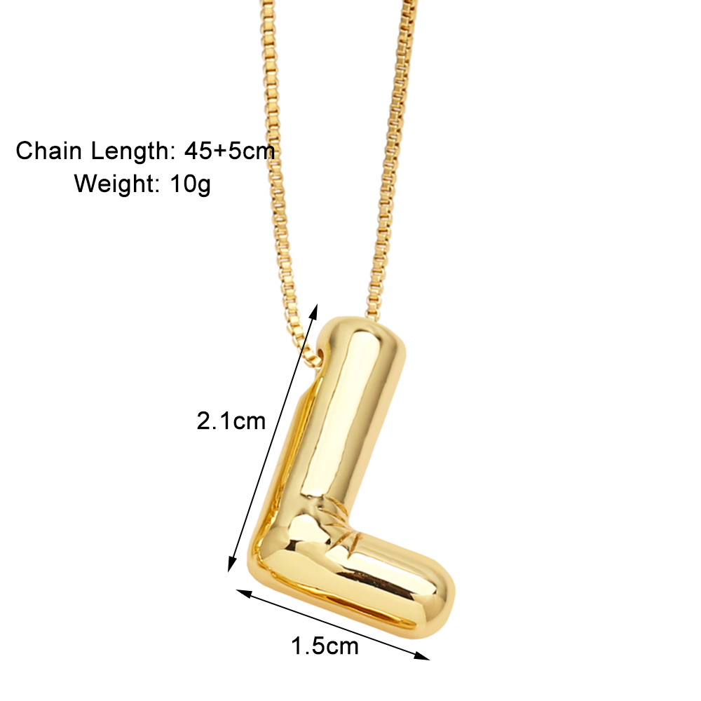 Style Simple Lettre Le Cuivre Placage Pendentif display picture 14