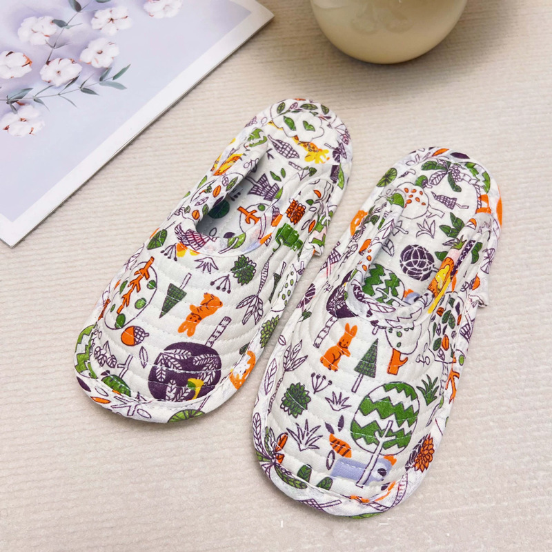 Ready-Made Climbing Mat Cotton Fabric Cartoon Slippers Parent-Child Home Indoor Silent Washable Toe-Toe Slippers Ready-Made Climbing Mat Cotton Fabric Cartoon Slippers Parent-Child Home Indoor Silent Washable Toe-Toe Slippers
