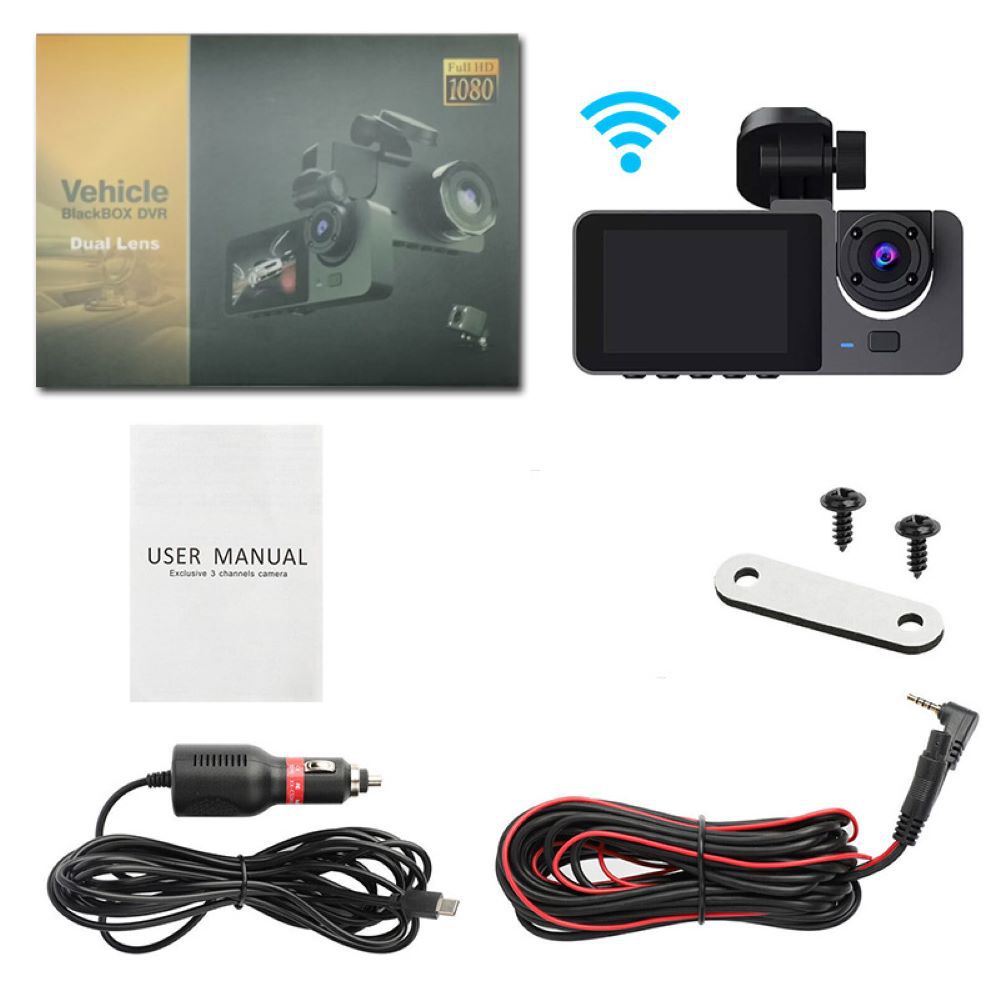 WIFI 차량 전면 + 차량 내부를 갖춘 듀얼 렌즈)