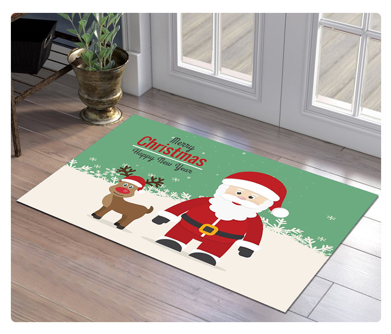 圣诞地毯,卡通地垫,入户地垫,装饰地垫,家用脚垫