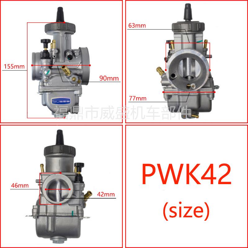 Motocicleta PWK Carburador 33/34/35/36/38/40/42mm ATV Racing Carburetor