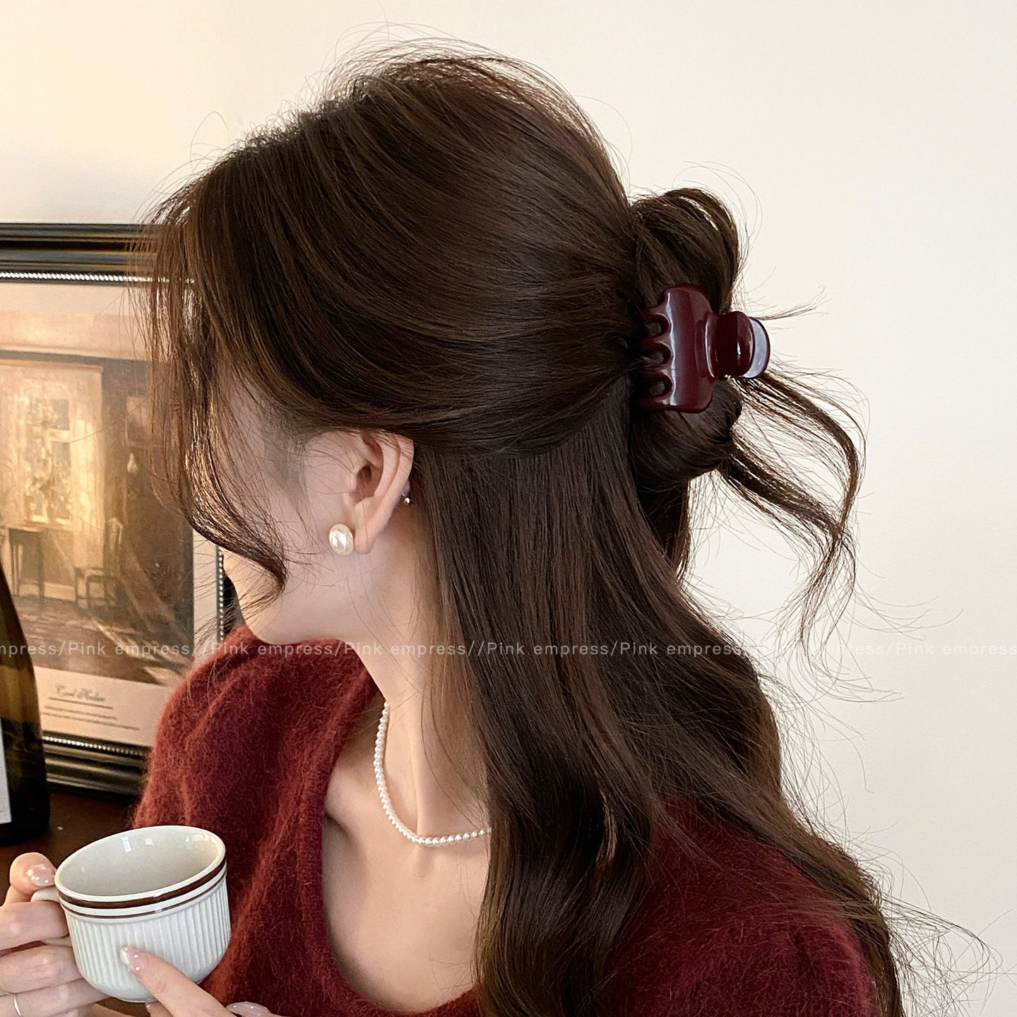 2026 nuevo clip de agarre de alto nivel lindo coreano cabeza trasera clip de cabello toque de cabello gran exquisito clip de tiburón clip de cabello image 301