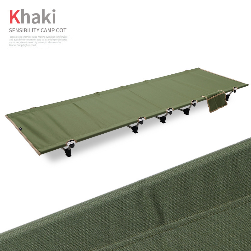 Cama Plegable ligera al aire libre cama de camping portátil cama de campamento simple cama de almuerzo que acompaña cama de camping cama de ocio simple