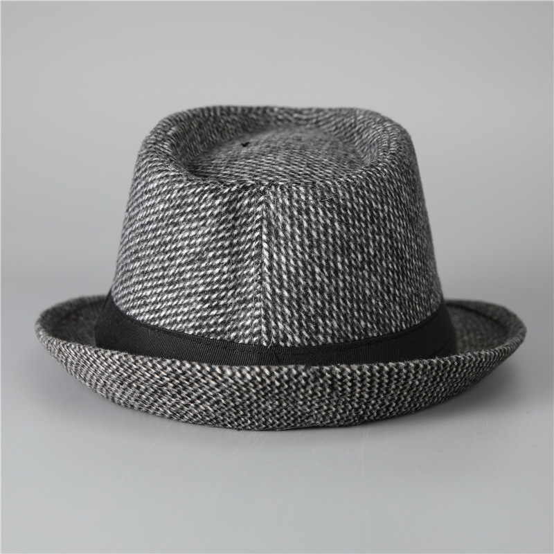 Men's Basic Simple Style Solid Color Big Eaves Fedora Hat display picture 2