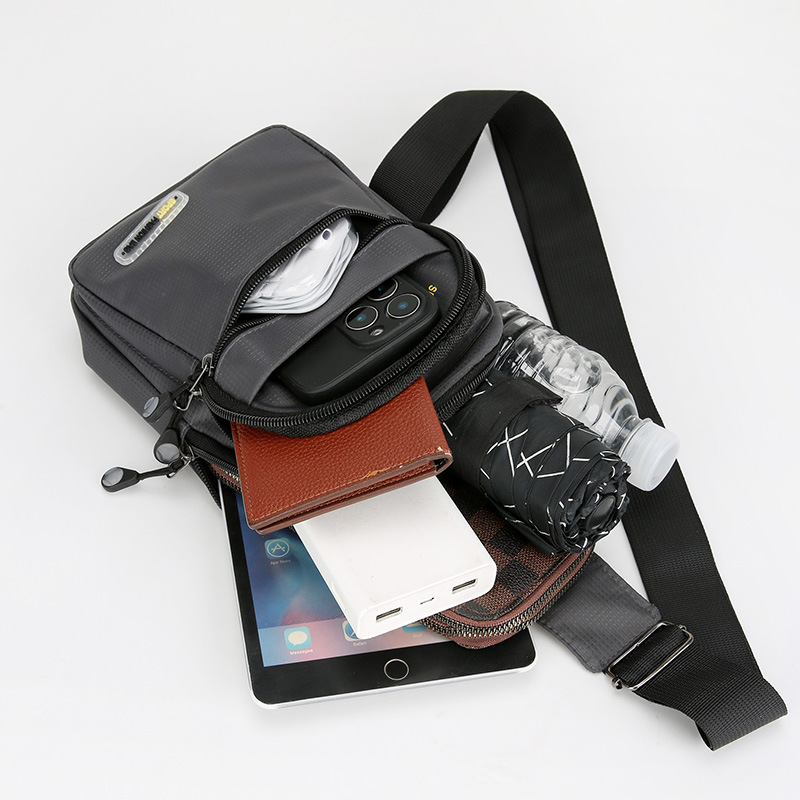 Bolso de pecho de moda moda nuevo hombre bolso de hombro casual portátil al aire libre bolso de viaje de bicicleta