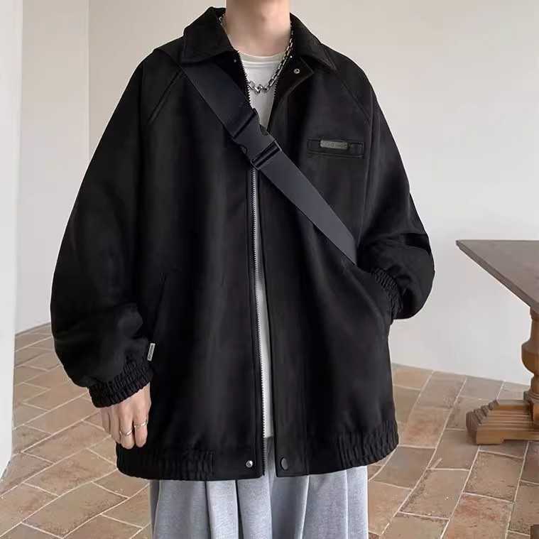 Chaqueta de gamuza informal suelta para jóvenes de Xianchuan