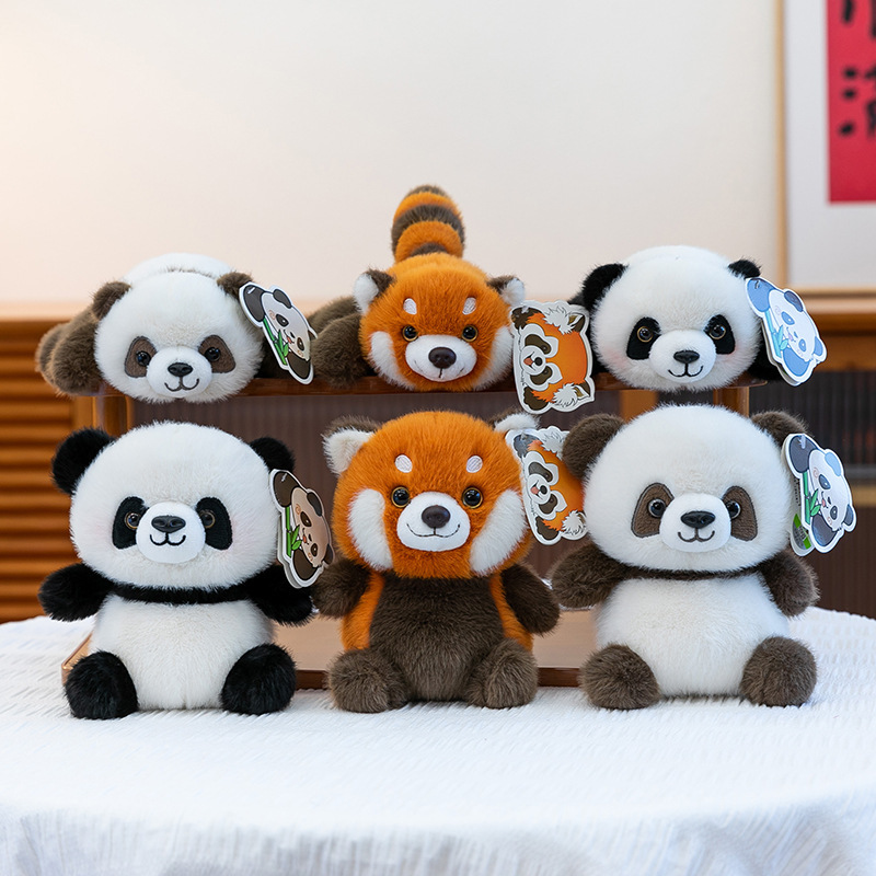 Authentic Panda Plush Toy Panda Base Raccoon Palm Treasure Doll Chengdu Travel Souvenir Authentic Panda Plush Toy Panda Base Raccoon Palm Treasure Doll Chengdu Travel Souvenir