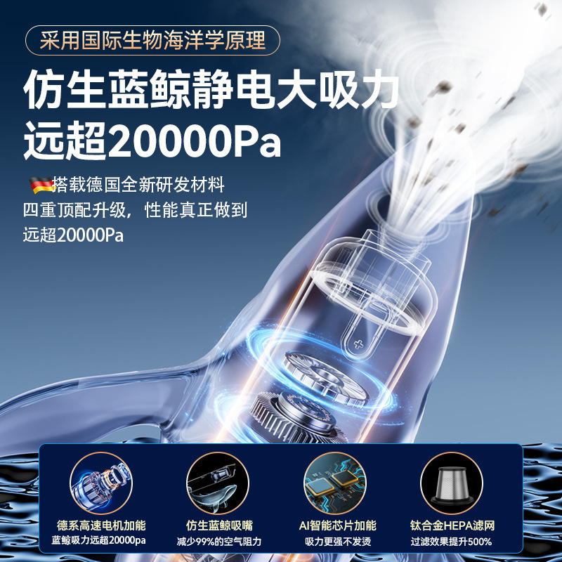 宠物吸毛器车载吸尘器车用手持无刷吸尘机汽车无线除尘器吸吹两用|undefined