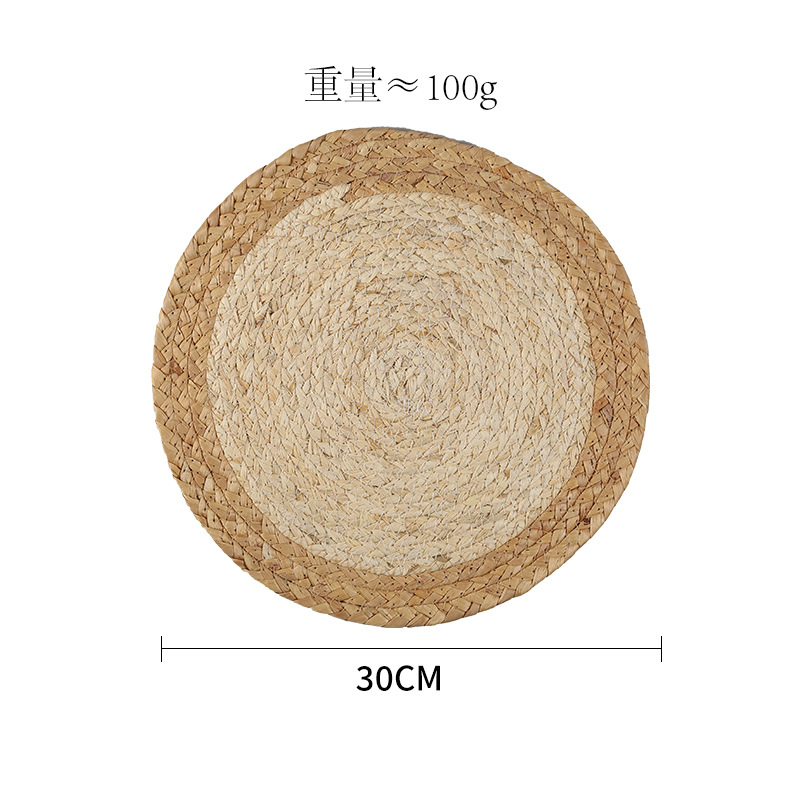 Comercio electrónico transfronterizo exclusivo para colchones aislantes de color natural japonés almohadillas de yute ecológicas almohadillas de maíz almohadillas de tazón de cuero almohadillas de agua