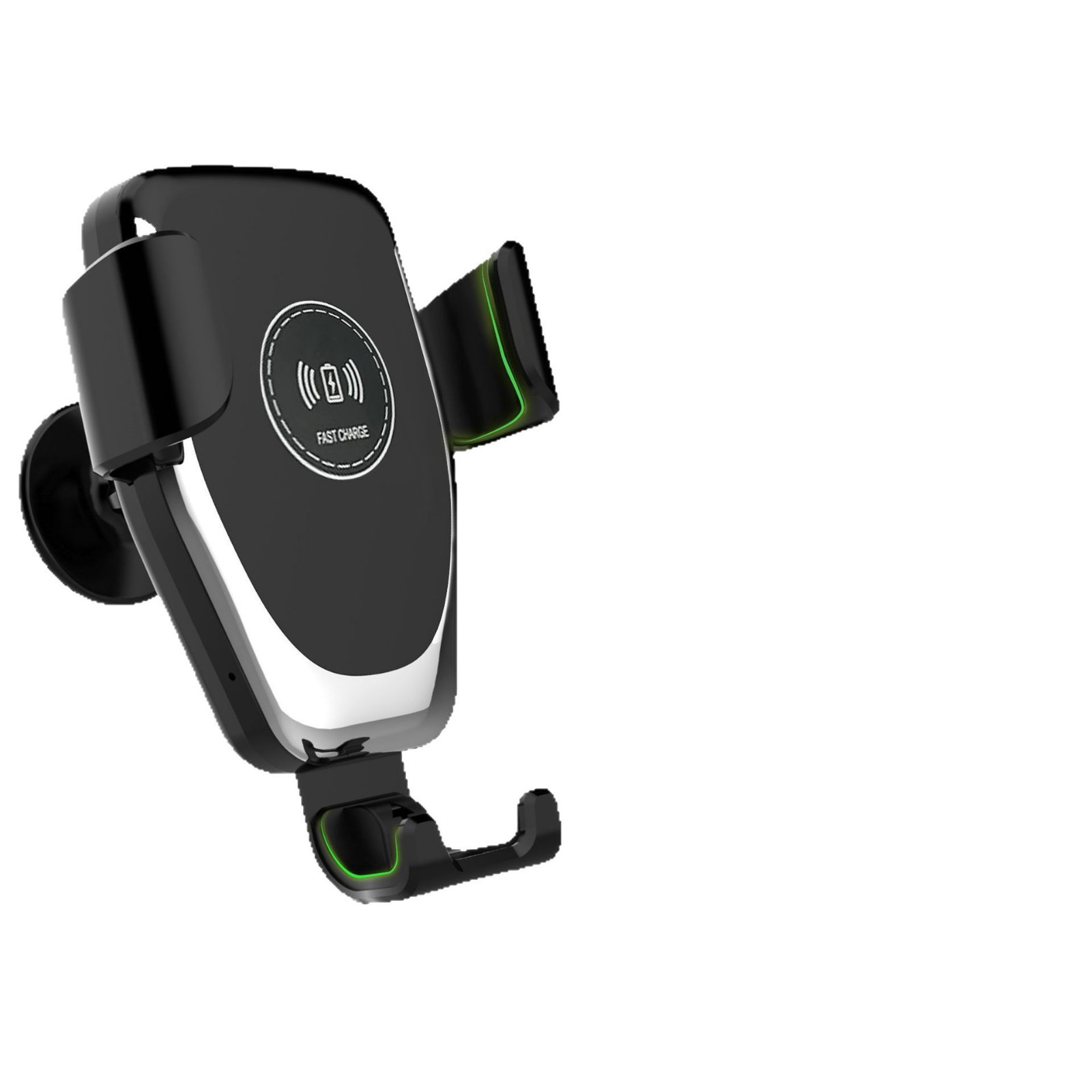 Cargador inalámbrico para coche tipo C transfronterizo de 15 W, soporte para teléfono móvil con salida de aire, carga rápida, sensor de gravedad, venta al por mayor