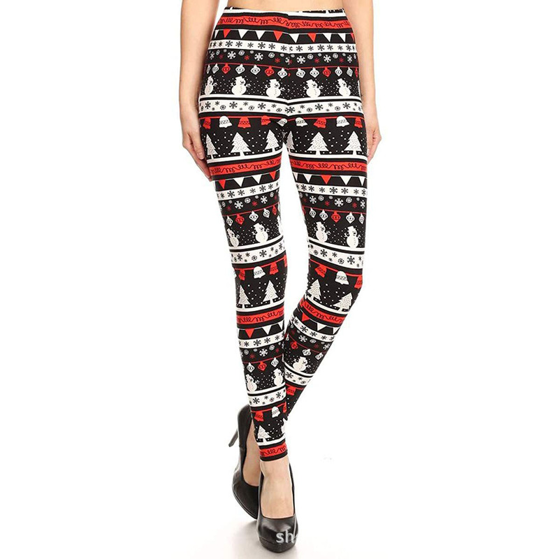 Amazon Ebay2025 Christmas Printed Pants 3D Digital Printed Casual Pants Women's Yoga Pants