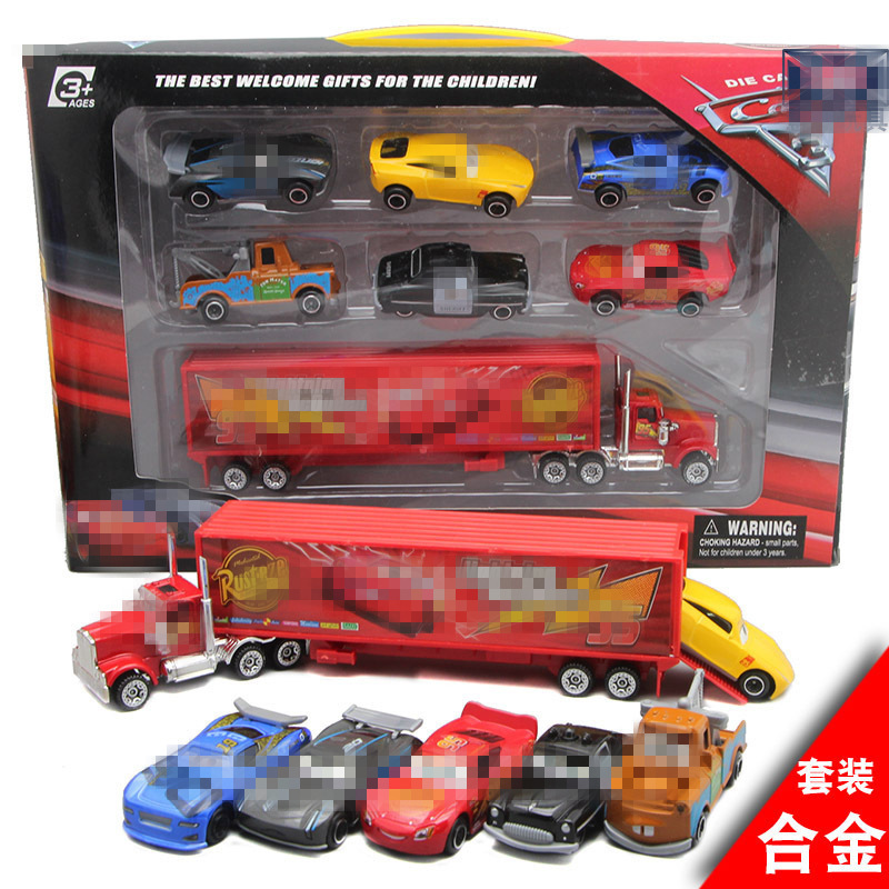 1:64 Alloy Lightning McQueen Batmobile Model Justice and Revenge Set Children's Toy Car Cross-Border