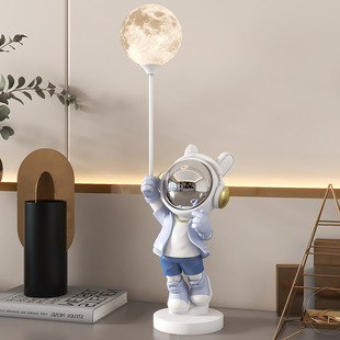 Astronaut Astronaut Bedside Night Light Ornaments Moon Lamp Tv Cabinet Sofa Bedroom Decorations New House Move-In
