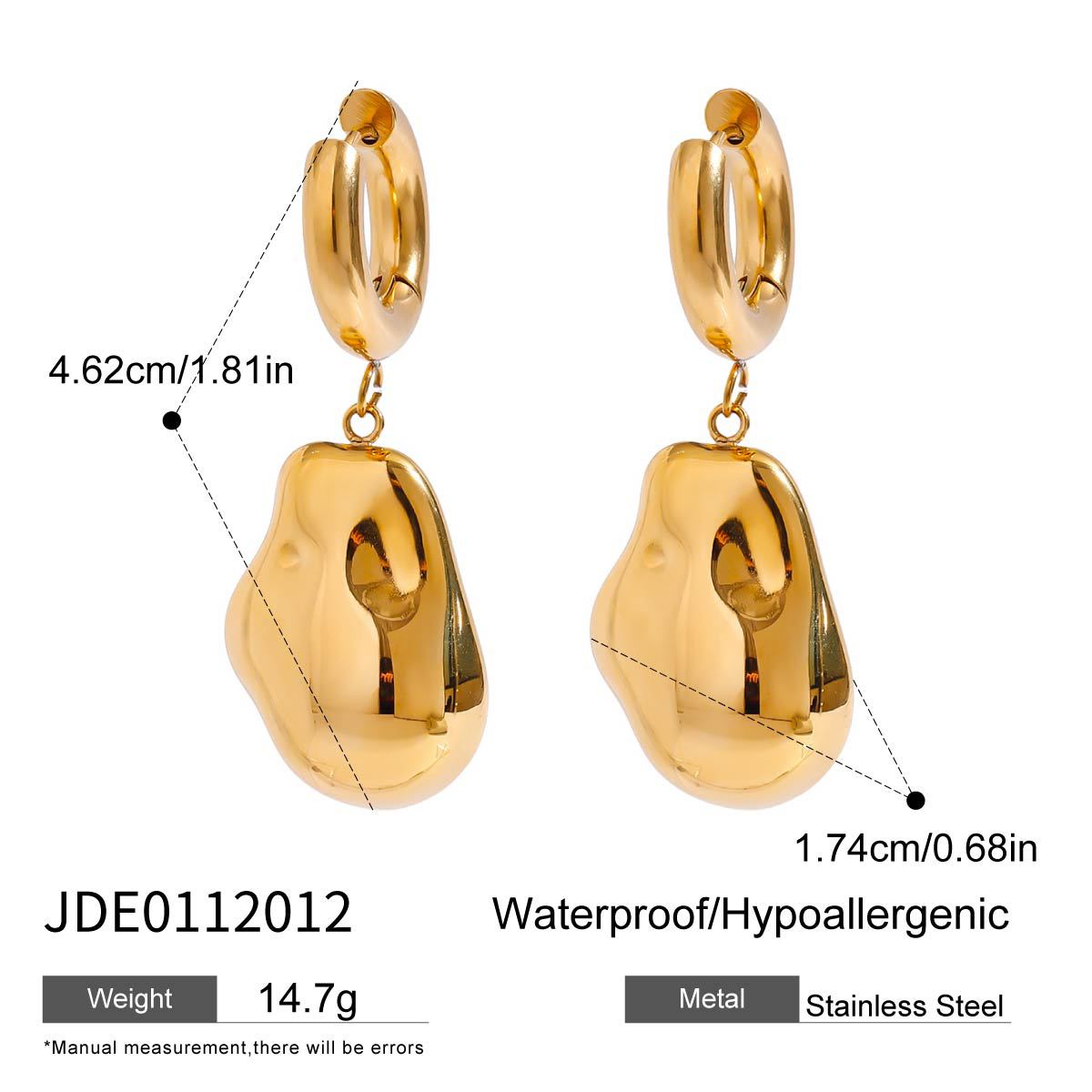 Jieding Pendientes de acero inoxidable europeos y americanos Pendientes de perlas de lujo ligero, sentido de diseño femenino, joyería de acero de titanio de nicho transfronterizo