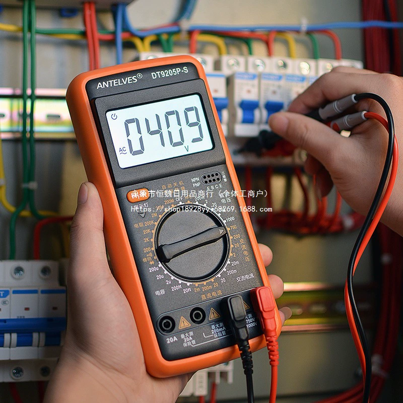 DT9205A высокоточный цифровой мультиметр для электрика, многофункциональный цифровой дисплей, вольтметр, ремонт от ожогов, бытовые электрические измерения