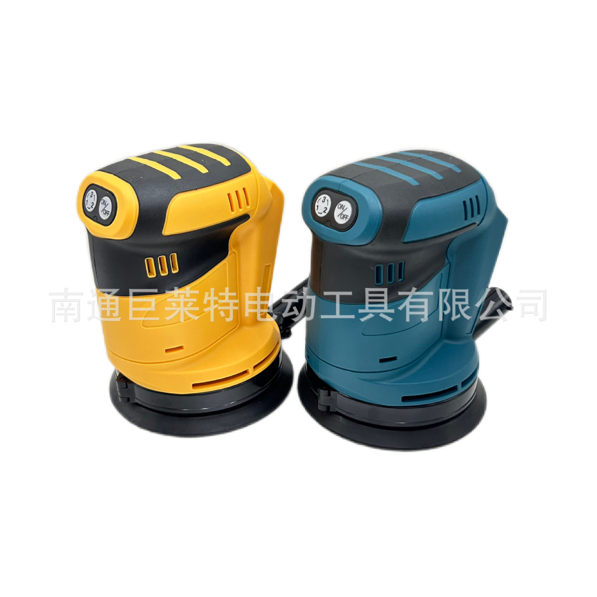 外贸新款圆砂机3档调节木工打磨大功率多功能充电式木工手持抛光