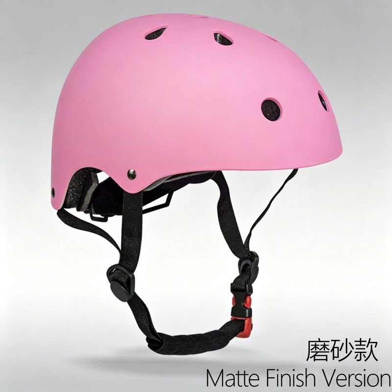 Matte Plum Blossom Helmet with Adjustable Head Circumference, Children's Lightweight Breathable Cycling Helmet, Manufacturer Wholesale