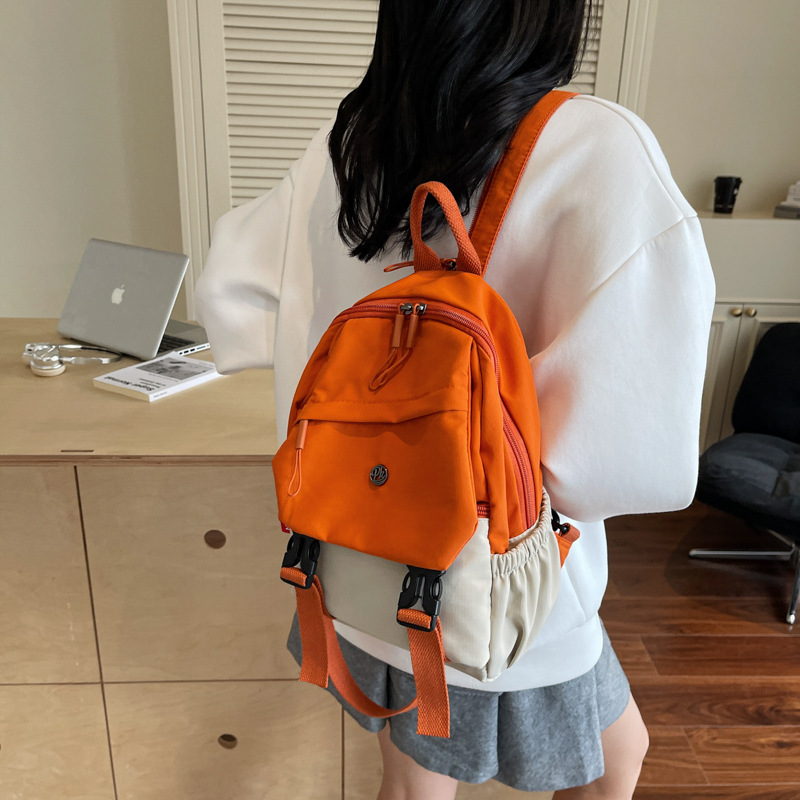 双肩包女大容量2025新款小众韩版布袋学生书包高级感夏季双肩背包|undefined