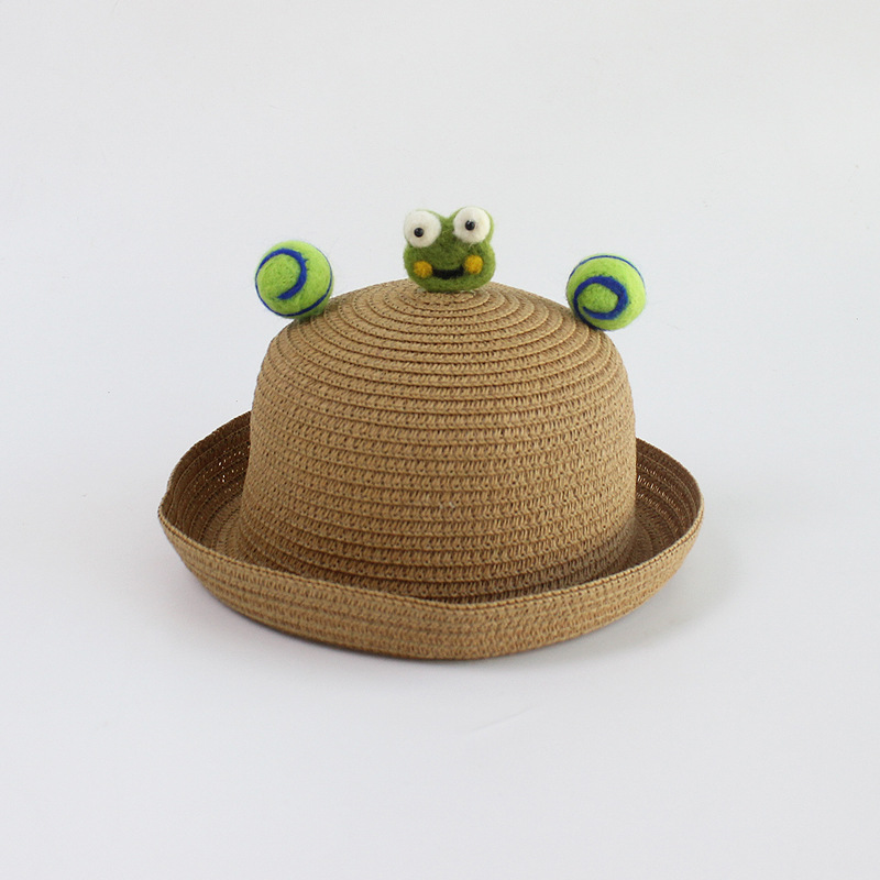 卷檐卡其色-青蛙