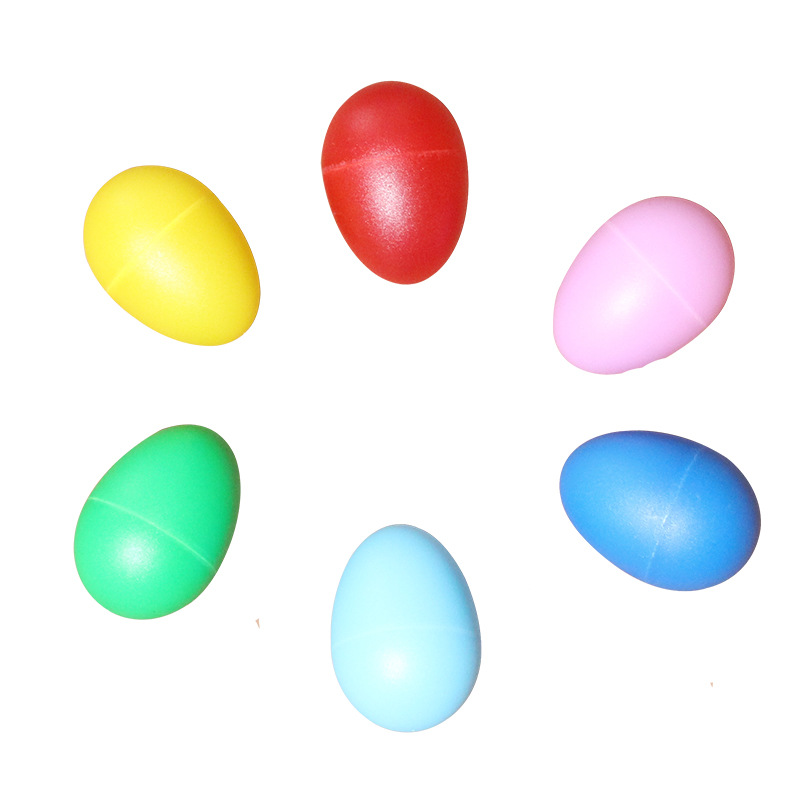 Orff instrumento musical de plástico colorido arena huevo música infantil juguetes de Educación Temprana Infantil sonando huevo ayudas de enseñanza al por mayor