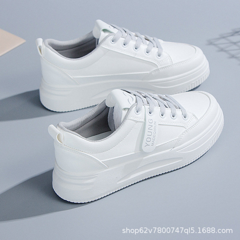 White Sneakers for Women 2025 Autumn and Winter New Style Women's Shoes Student Versatile Flat-Soled Work All-Season Sports Korean Style Sneakers 100 White Sneakers for Women 2025 Autumn and Winter New Style Women's Shoes Student Versatile Flat-Soled Work All-Season Sports Korean Style Sneakers 100