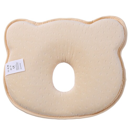 Cross-border velvet baby pillow 0-1 year old newborn shaping pillow children's anti-tilt head correction pillow