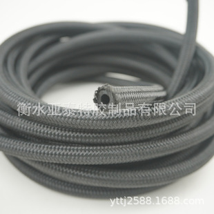 Fiber Braided Engine External Braided Black Red Blue Cotton Wire Diesel Gasoline Fuel Ethanol Conveying Rubber Hose