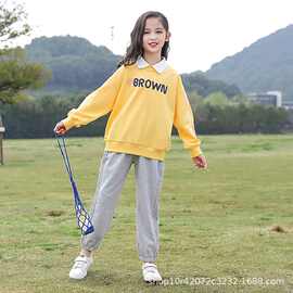 童装女童运动套装春装2024洋气新款中大儿童春秋款女孩两件套衣服