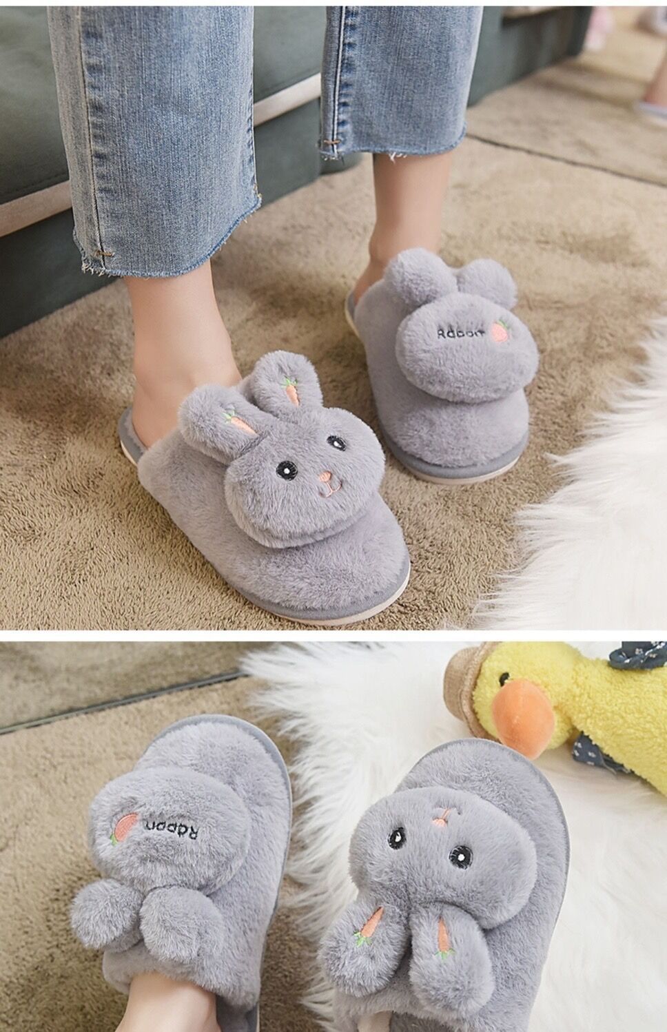 Scarpe da interno per donna, morbide, in velluto, regolabili, con punta chiusa, per camera da letto estiva all'aperto, calde e imbottite, lavabili in lavatrice_voghion.com
