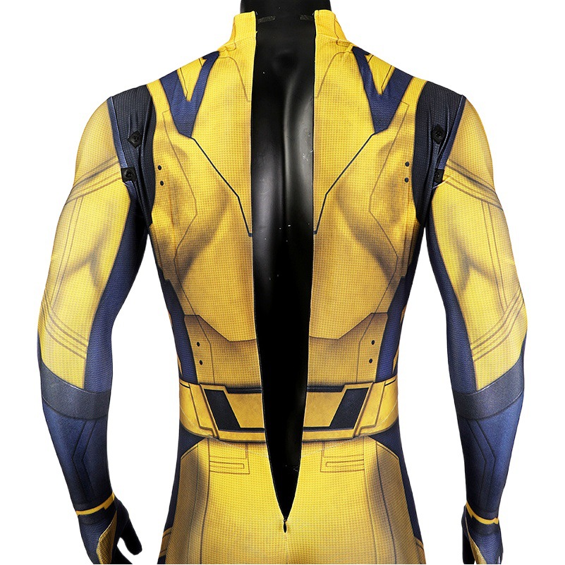 Traje de cosplay de mallas amarillas, mono impreso en 3D, J23037FA