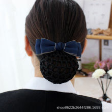 2024年新款头花女职业护士发网网兜女空乘盘头发高级头饰银行发饰