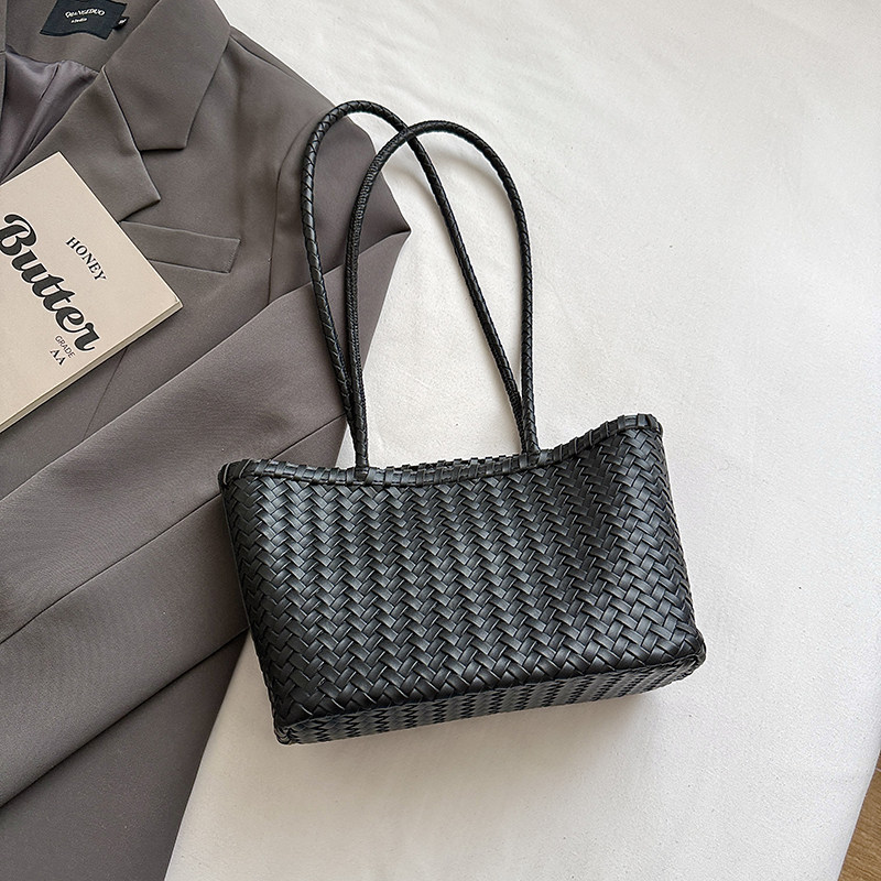 Moda de viaje nuevo balde bolsas de gran capacidad de verano ocio tote trenzado 2026 bolsas de hombro para mujeres