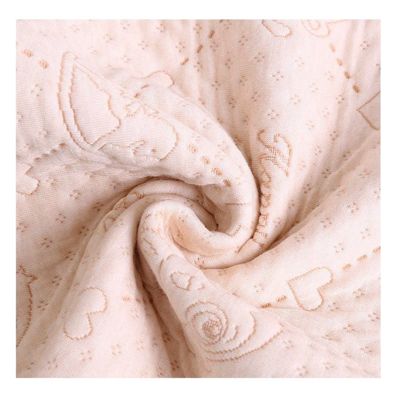 Пятно влагопоглощающая хлопчатобумажная ткань для мочеиспускания мультяшный жаккардовый слой воздуха ламинированные хлопчатобумажные композитные детские ткани