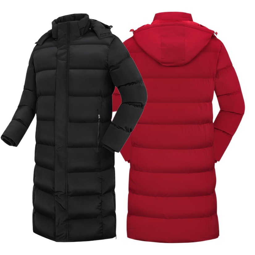 Long down Cotton Coat, Men's Art School Cotton Coat, Women's Shen Physical Hospital Coat, Taekwondo Training Suit, Cold-Proof Work Cotton-Padded Jacket