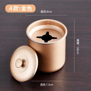 (Thickened Two-Pack) Stainless Steel Ashtray with Lid, Sealed Ashtray, Thickened Ashtray, Windproof and Drop-Proof