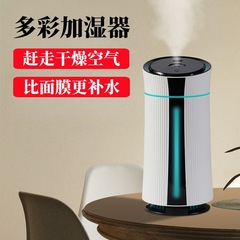 新款多彩加湿器小型家用桌面大雾量补水仪 车载usb迷你空气加湿器
