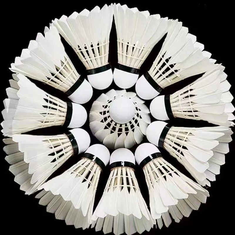 Badminton Is Durable and Not Easy to Rot, 12 Pieces, 6 Adults and Kidsren, Learning and Training Competition, Free Shipping, Goose Feather Badminton Cross-Border