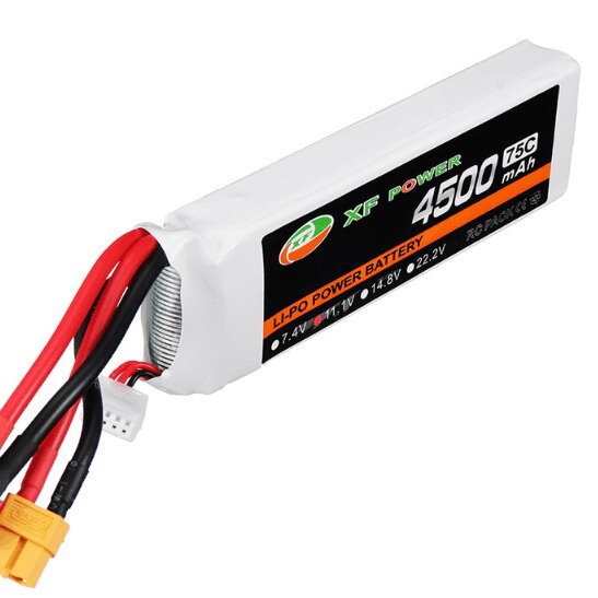 17-Year Zop Model Aircraft 4500Mah2S3S4S11.1V75C Polymer Rc Car Model Ship Model High-Rate Lithium Battery