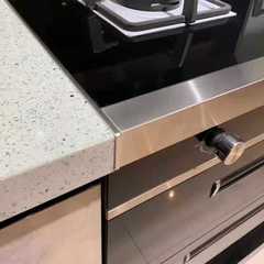 Integrated stove gap filler kitchen aluminum edge banding strip integrated sink stainless steel cabinet seam strip