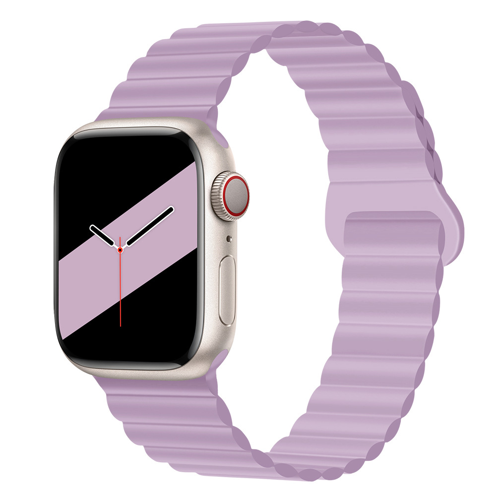 適用iwatchs9ultra1-8世代リンゴ時計バンド磁気吸引時計バンド運動シリコンリンゴ時計バンド