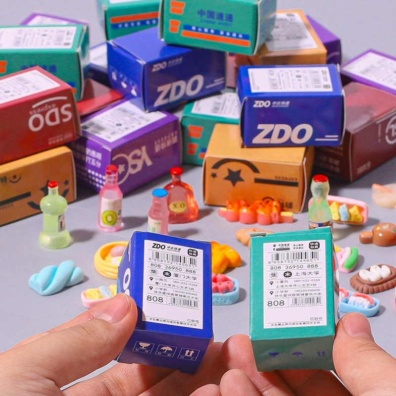 Новый мини-экспресс-еда и игра микро-уменьшенные посылки в супермаркете удобное размещение игрушек для студентов небольшой подарок оптом