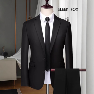 Authentic Casual Suit Men's Korean Style Large Size Jacket Groomsmen Groom Wedding Business Professional Formal Small Suit Men