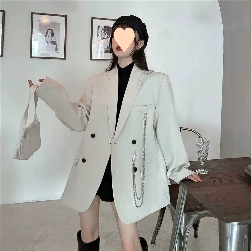 Осенний костюм, костюм, корейский стиль, oversize