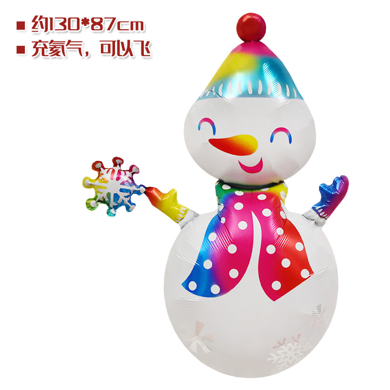 Tienda ventana Decoración Accesorios juguete globo Navidad caramelo muleta ancianos muñeco de nieve árbol de Navidad globo foto