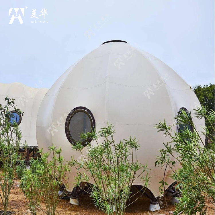 Forma tienda creativa en forma de tienda de campaña aérea colgante de bola tienda de calabaza habitación de bola colgante Hotel B & B Hotel diseño