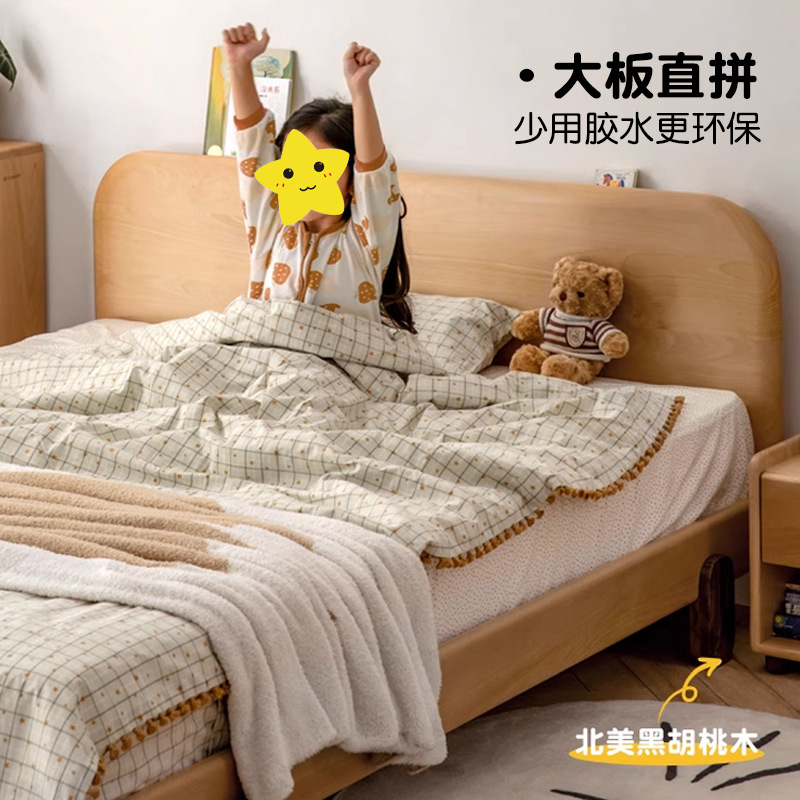 舜伊家具橡木儿童床全实木床男孩女孩公主床青少年卧室环保单人床|undefined