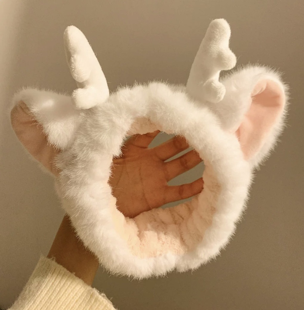 Lavado de la cara banda de pelo de moda femenina Coreana Red diadema roja estudiante dulce Linda máscara de maquillaje banda de pelo horquilla