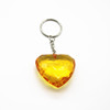 Acrylic keychain, pendant heart-shaped for beloved heart shaped with zipper, wholesale, Birthday gift