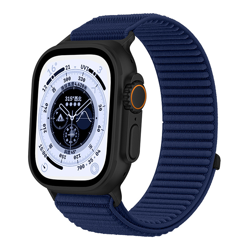 Correa de Nylon Tejido para Reloj Inteligente Apple Watch 10/11/12, Ajustable